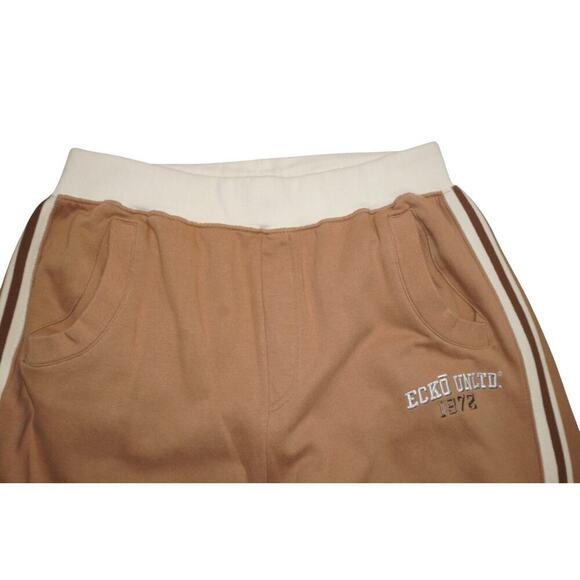 Ecko Unltd XL Brown Track Pants with White Side Stripes & Logo | 1972 Retro - Picture 8 of 10